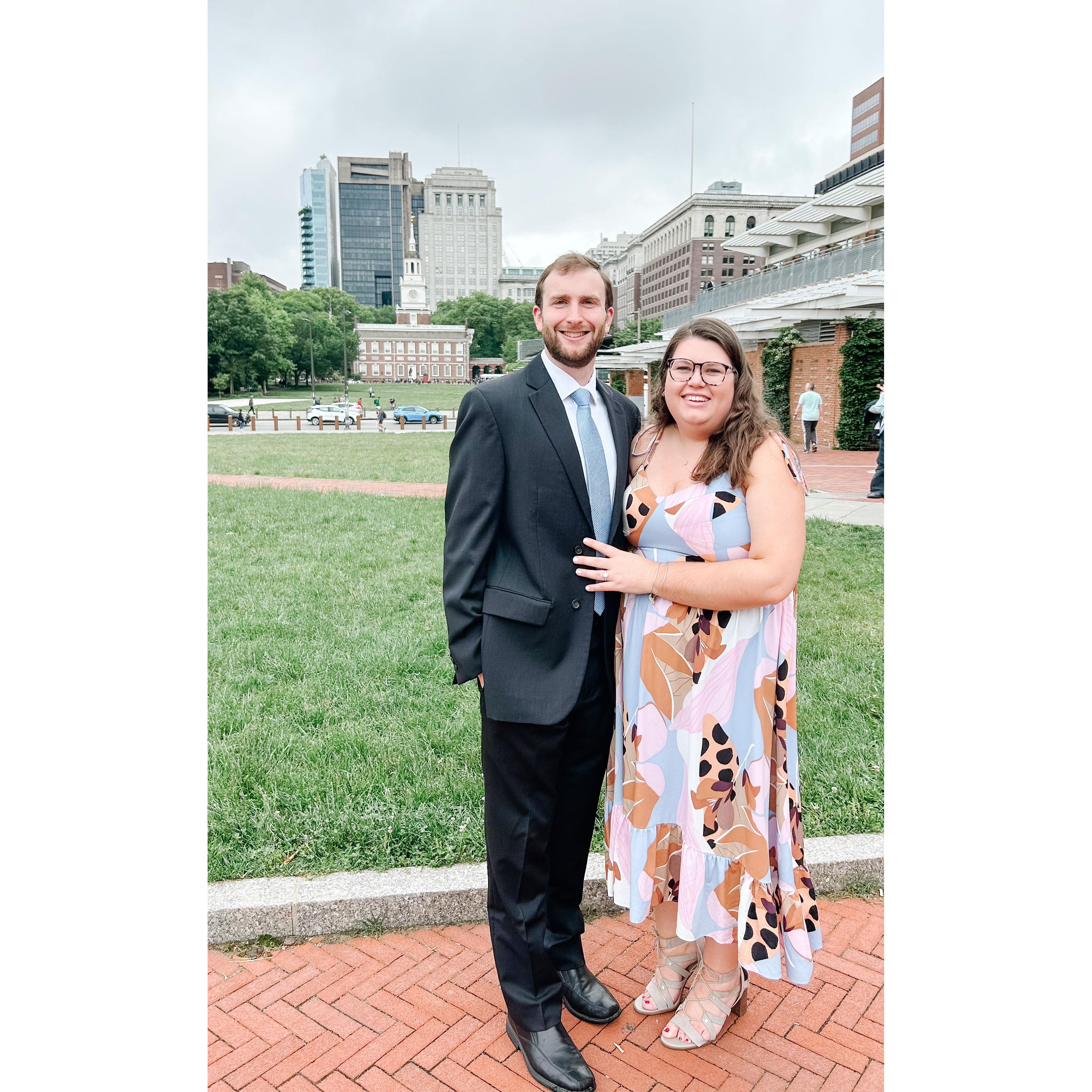 May 20th, 2023 - Our night out in the City of Brotherly Love. Congratulations Sara and Taylor, next family wedding is us!
