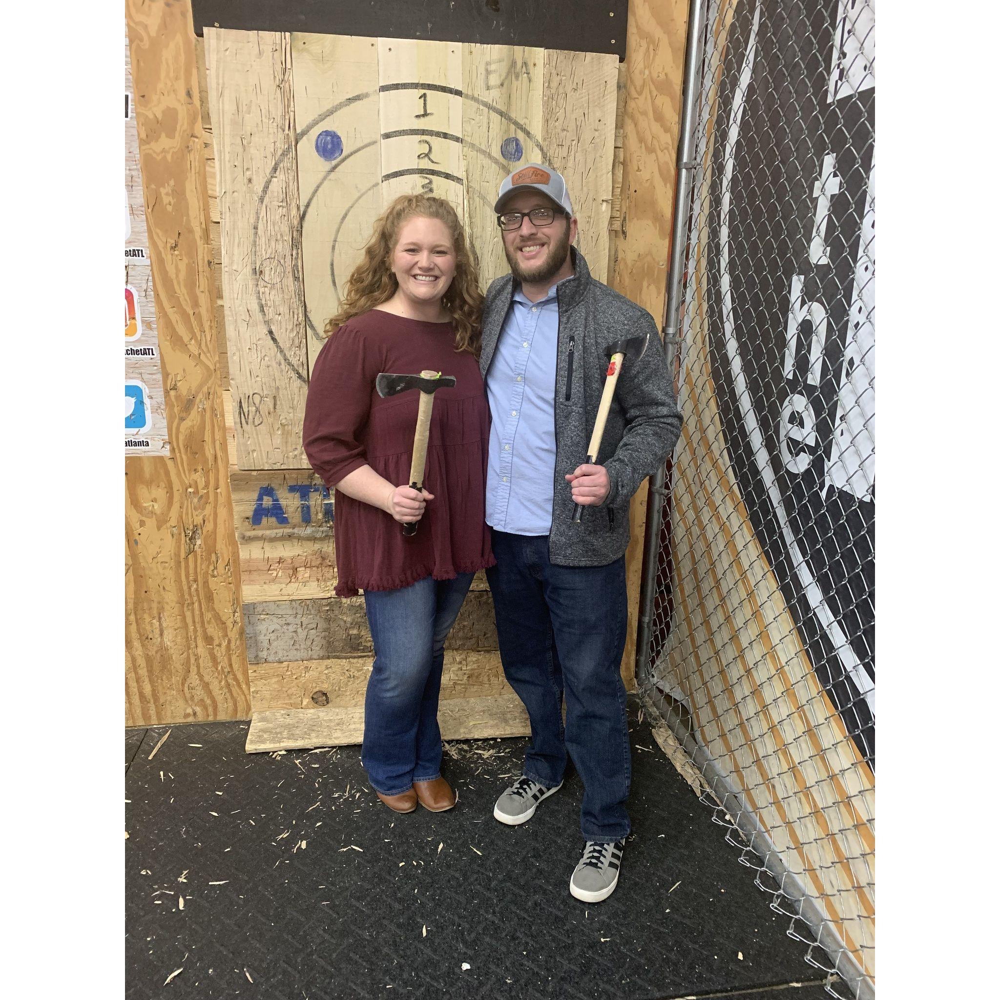 Our first picture together after our 3rd date (Feb 2022)