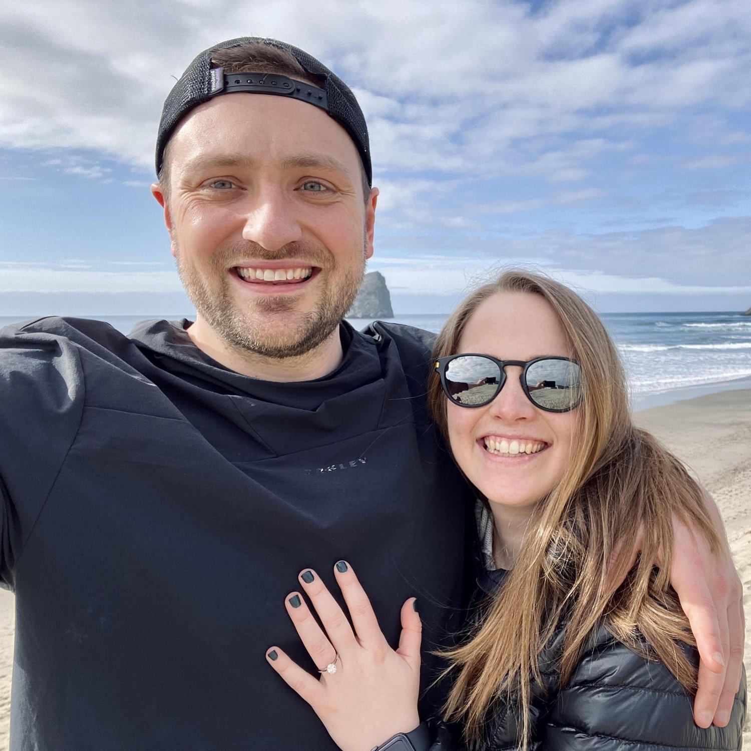 February 28, 2021 | Brad proposed, where is all began, in Pacific City, OR.