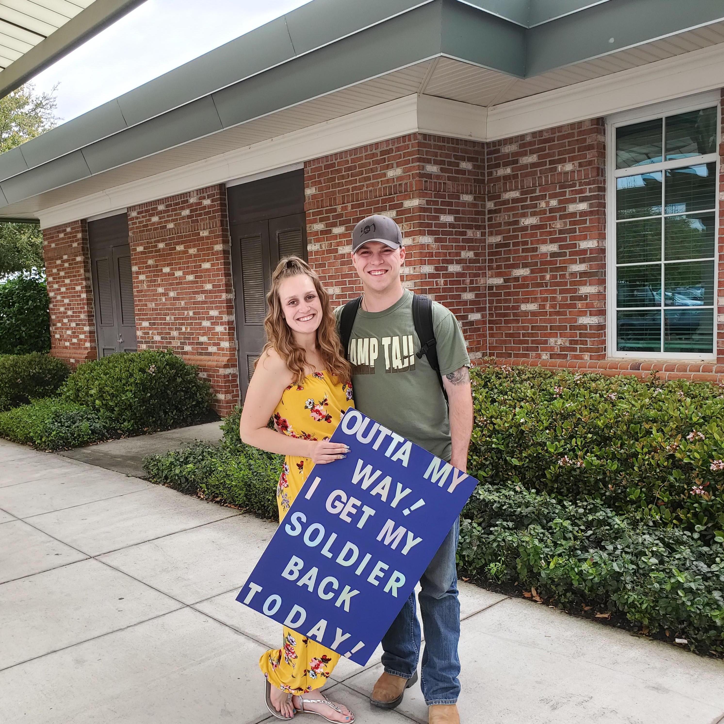 Daniel arrived home from his nine month deployment! April 6, 2019