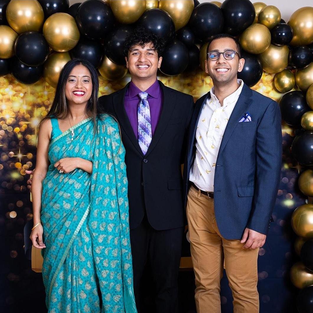 Jaideep's nephew's high school graduation. Can't believe our little boy is in college already! May 2021.