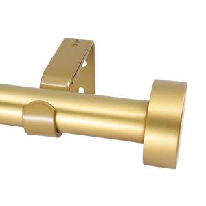 Meriville 1-Inch Diameter Curtain Rod- Royal Gold, 48" - 84"