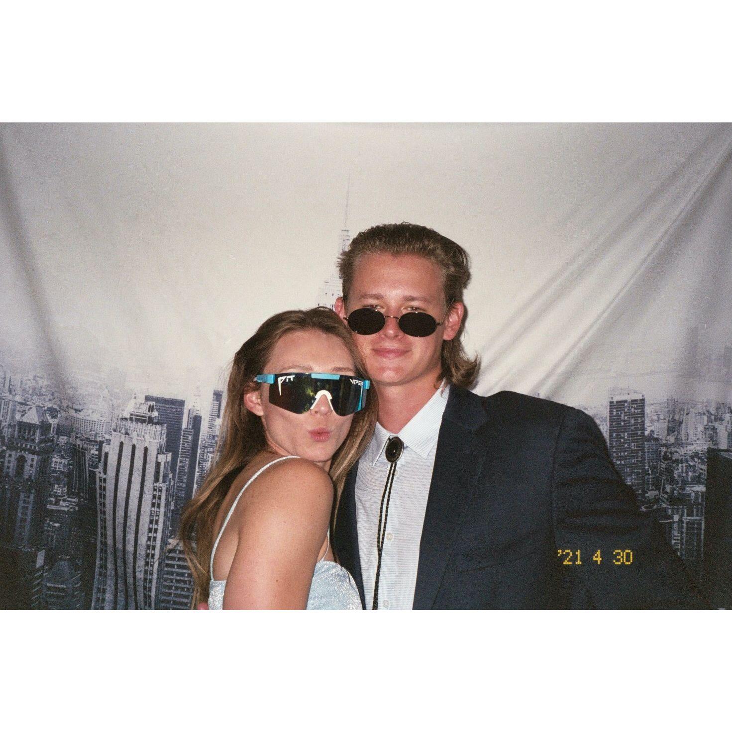 Looking quite fashionable at the BSU Lacrosse Catalina Wine Mixer.