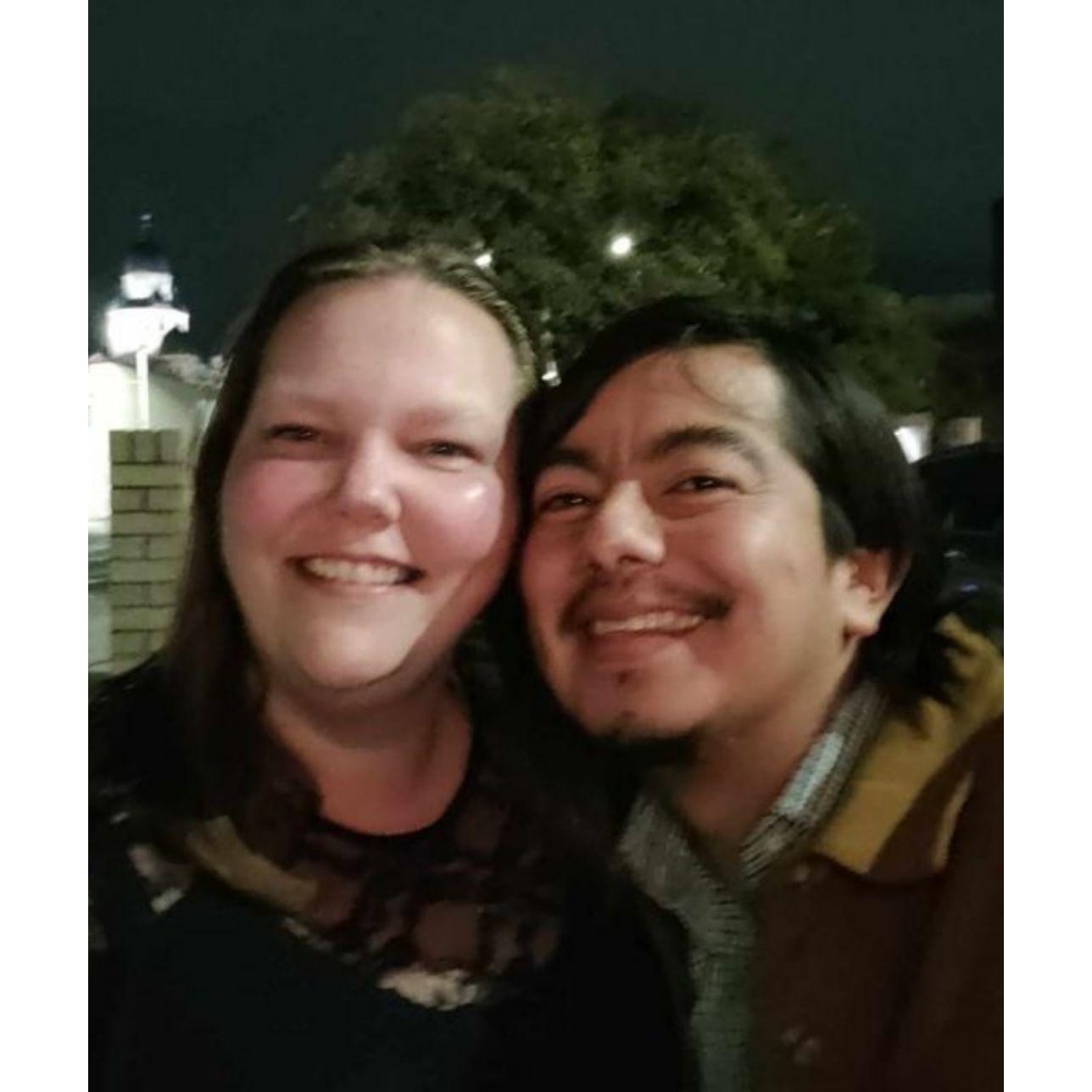 Our first picture together on our second date