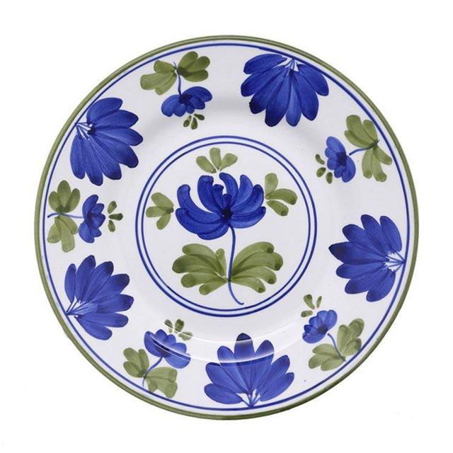 Blossom Hand-Painted Ceramic Dessert Plate