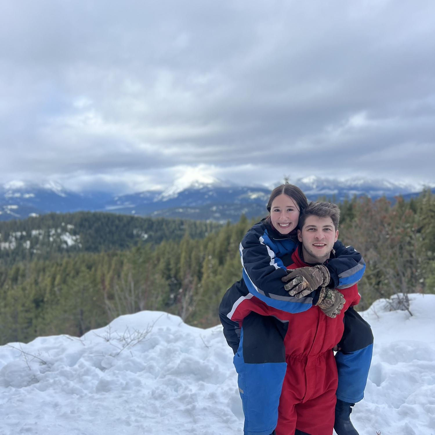 Snowmobiling outside Leavenworth with his family this past Christmas!