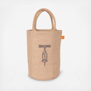 Corkscrew Jute Bucket Bag