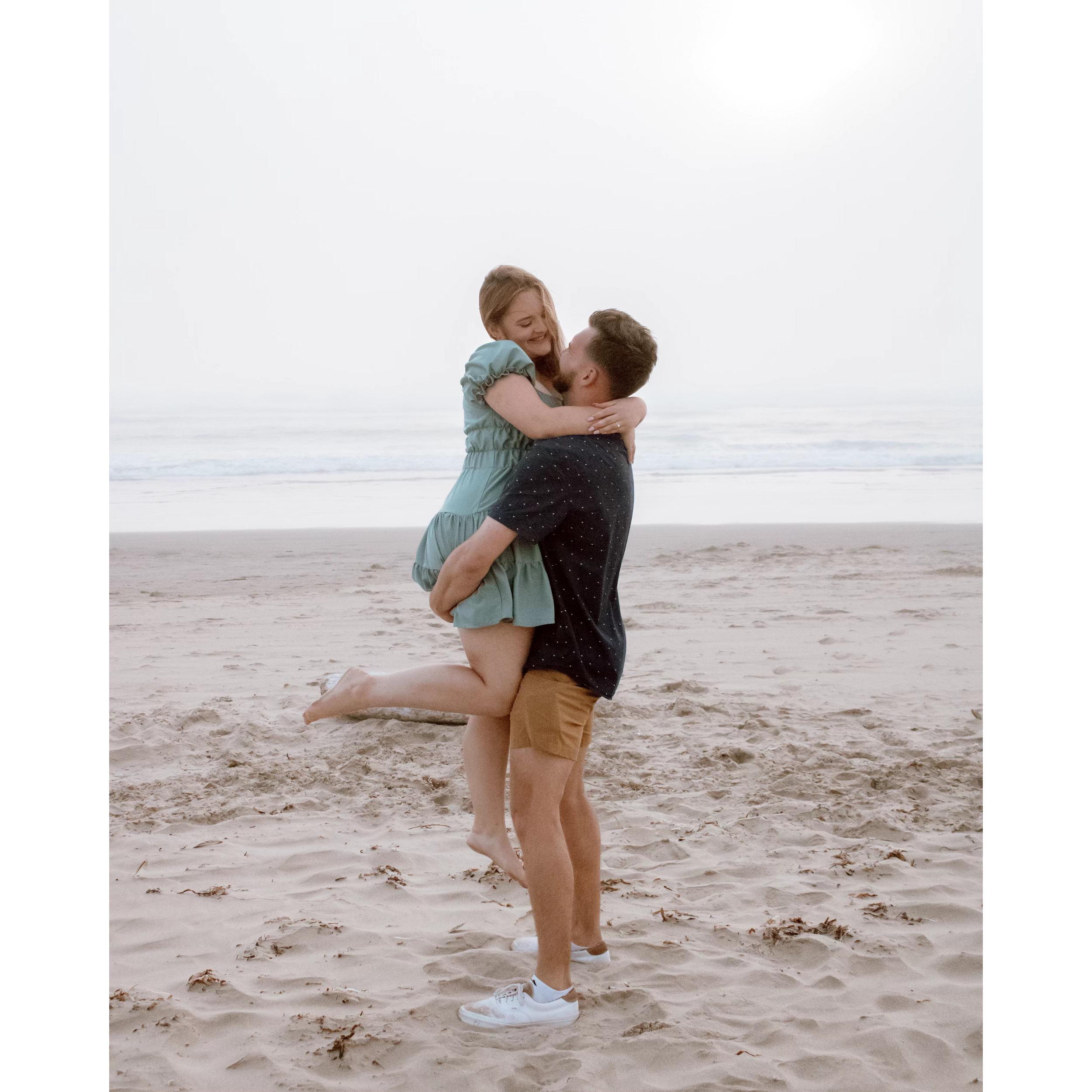 The day we got engaged at my favorite place in the whole world!