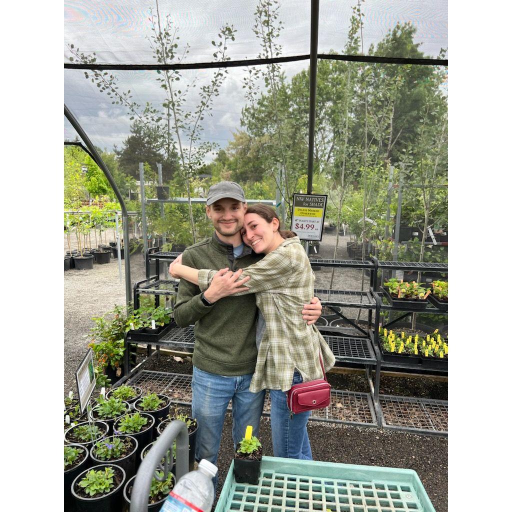 First date, sort of. We went to a nursery with a friend!