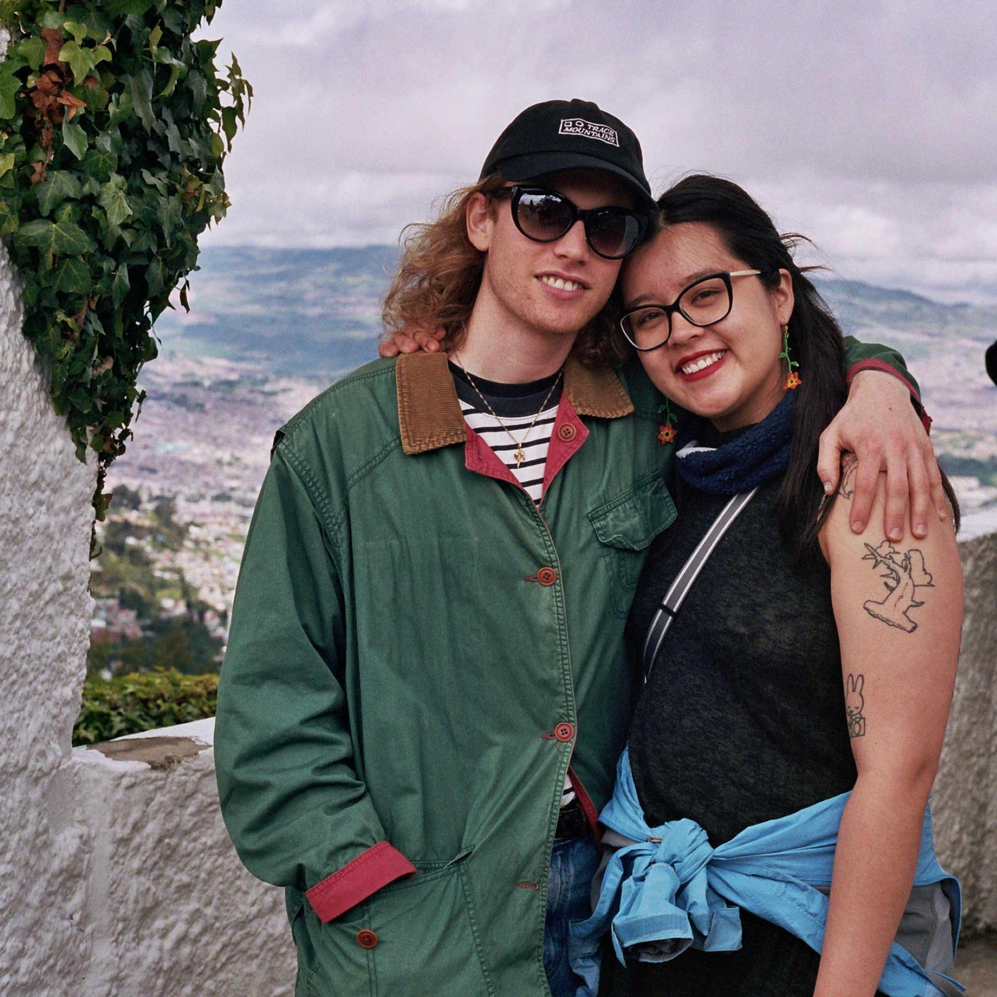 On top of Monserrate in Bogota, Colombia.