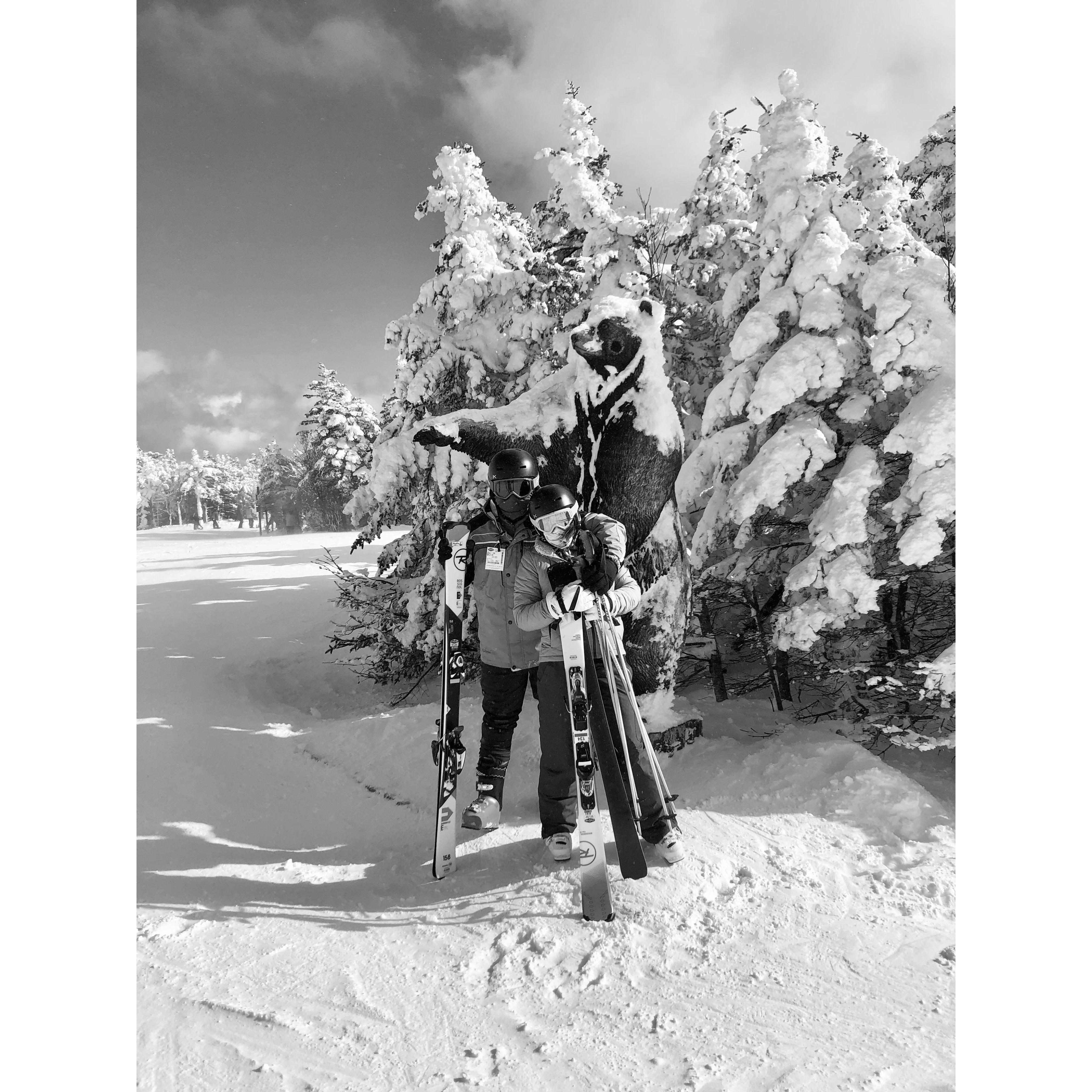Frankie's first ski trip with the crew