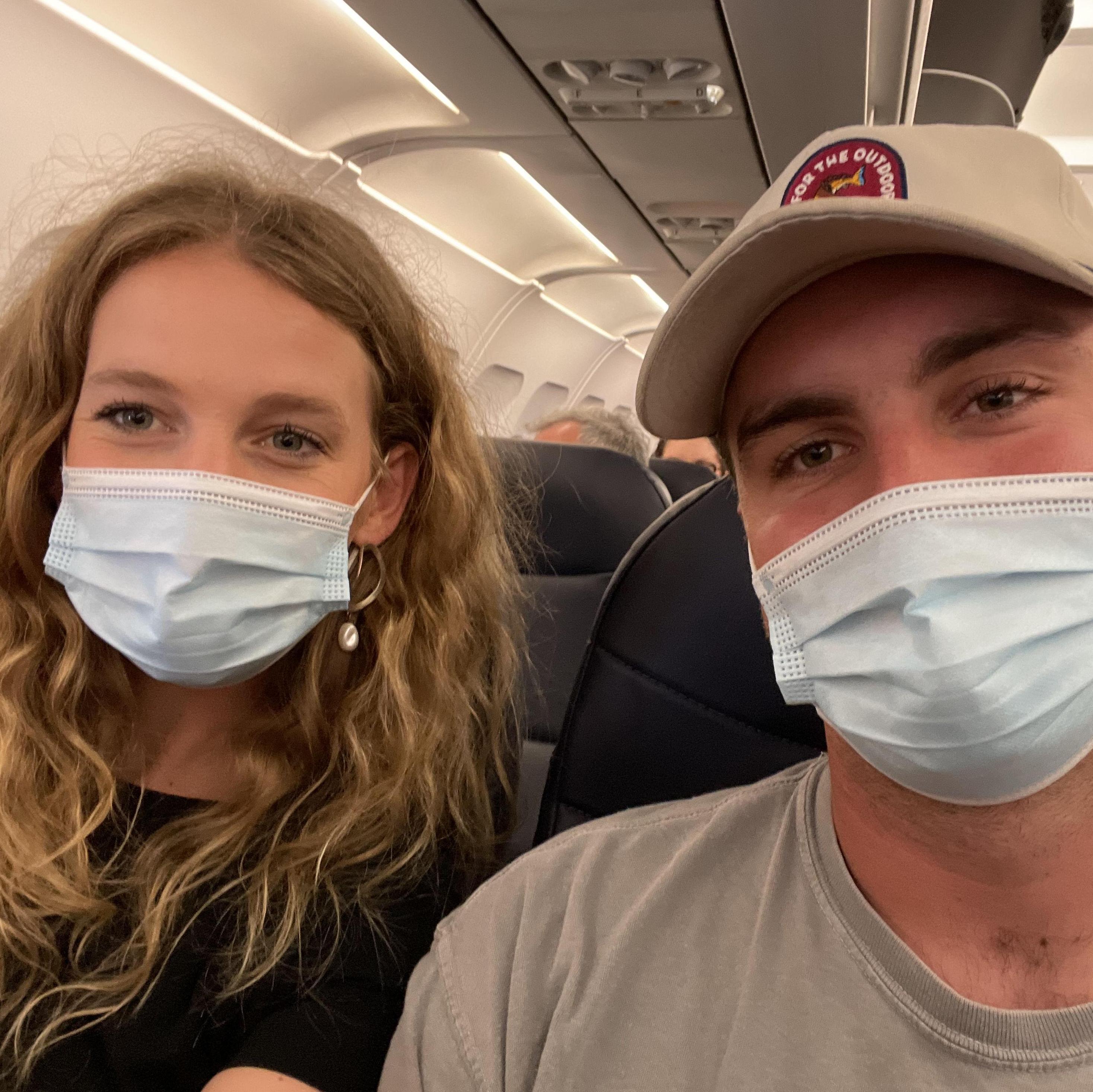 1st time flying together instead of having to say bye at the airport (Apr 2022)