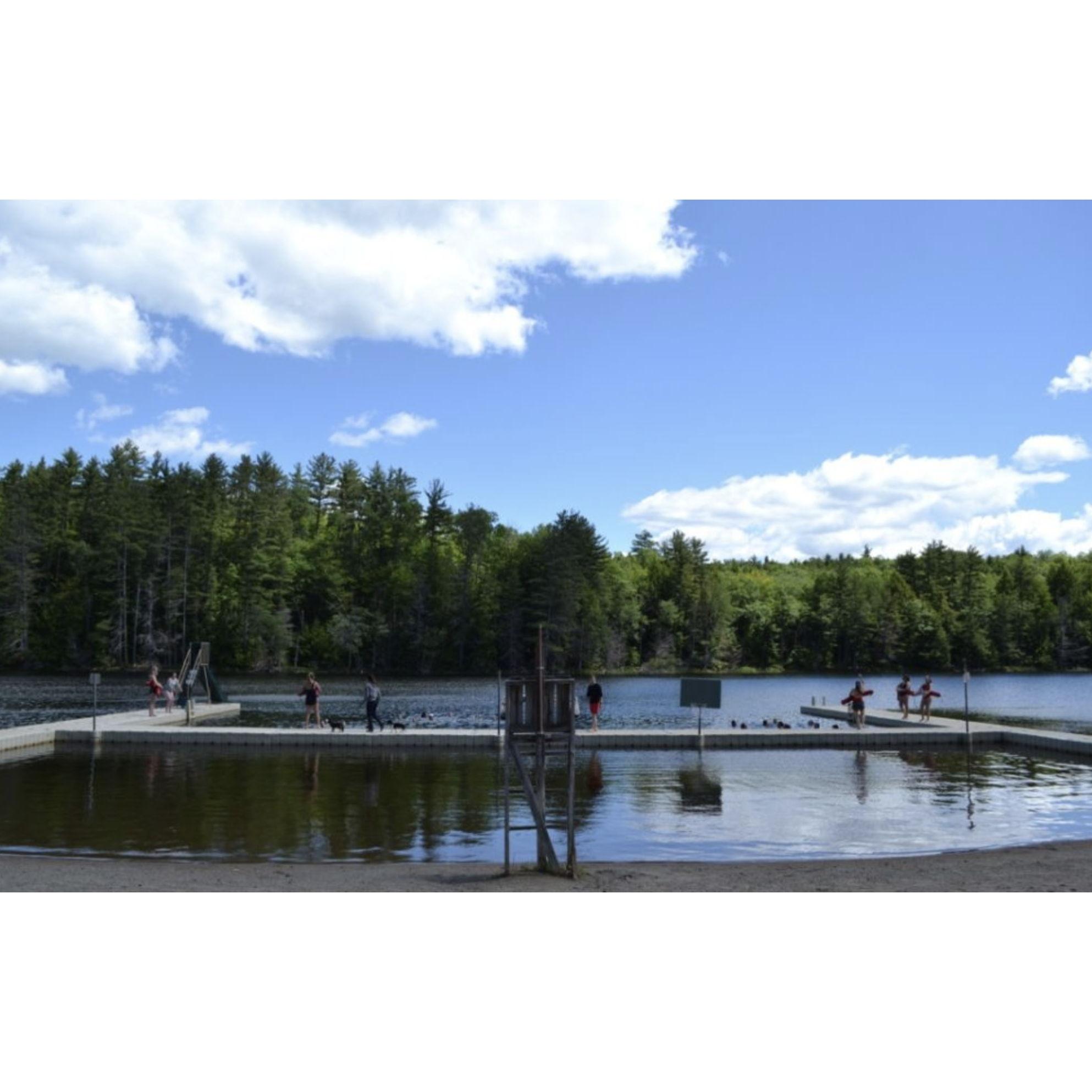 If you're brave, you're welcome to take a swim in the lake. We hear cold water is good for sobering up after a night of partying with the Ahern's and Beaulieu's.