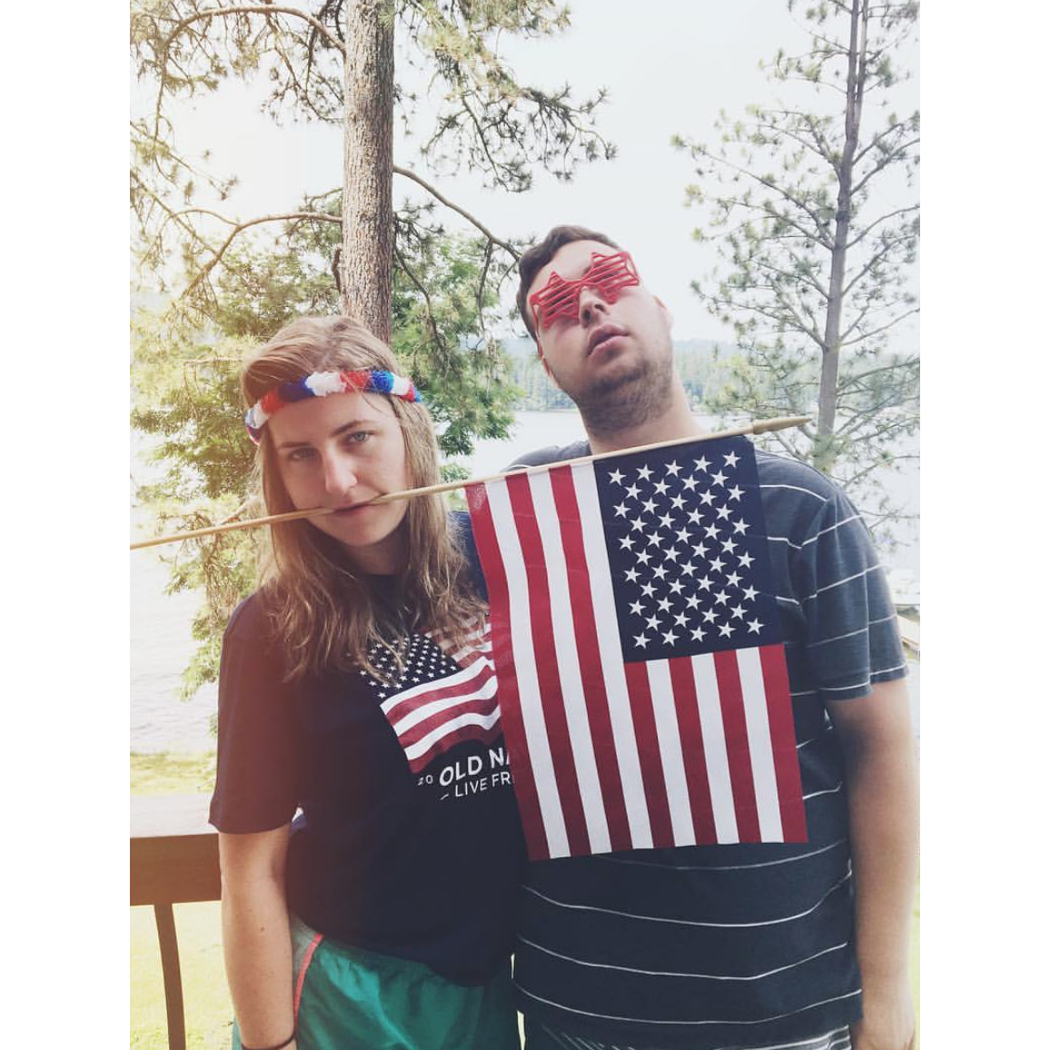 First 4th of July together! Our comedic side coming out.