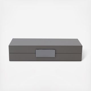 Lacquered Silver Hinge Jewelry Box
