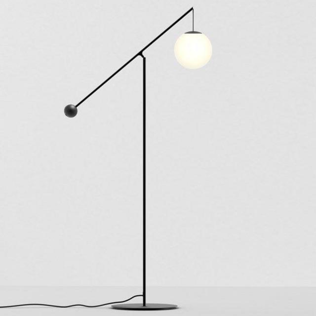 Glass floor lamp