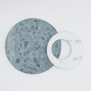 Pizza Stone & Marble Trivet Set