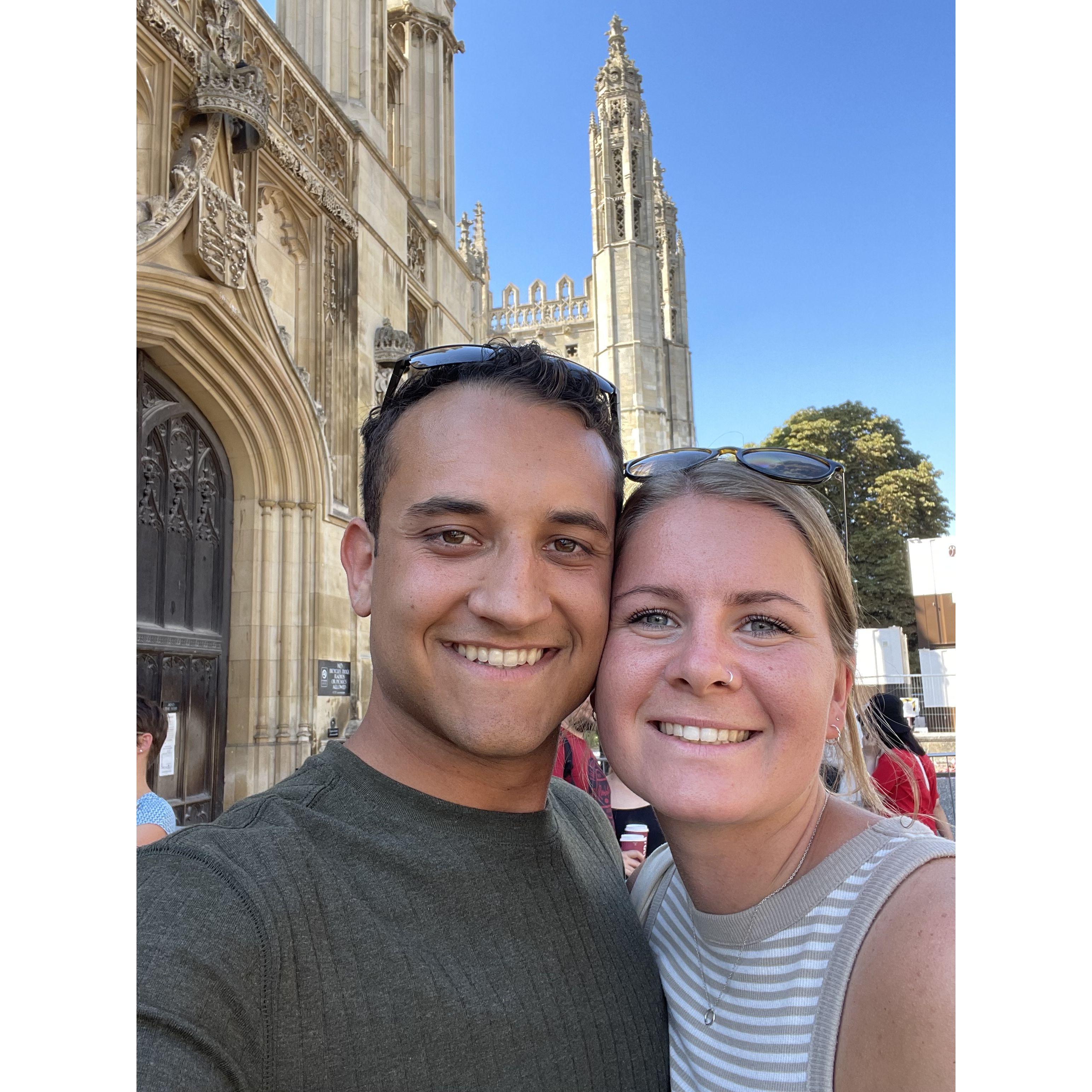 Another picture from our time in England, exploring Cambridge.
