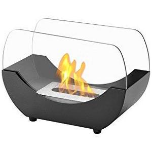 Ignis Portable Tabletop Ventless Bio Ethanol Fireplace - Liberty (Black)
