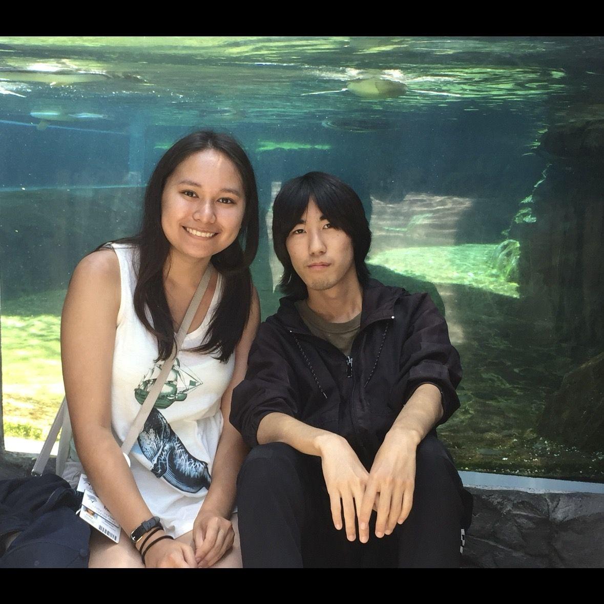 Visiting the aquarium with Mitchell’s family. June 2018