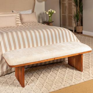 Canal Rectangular Crushed Velvet Bench