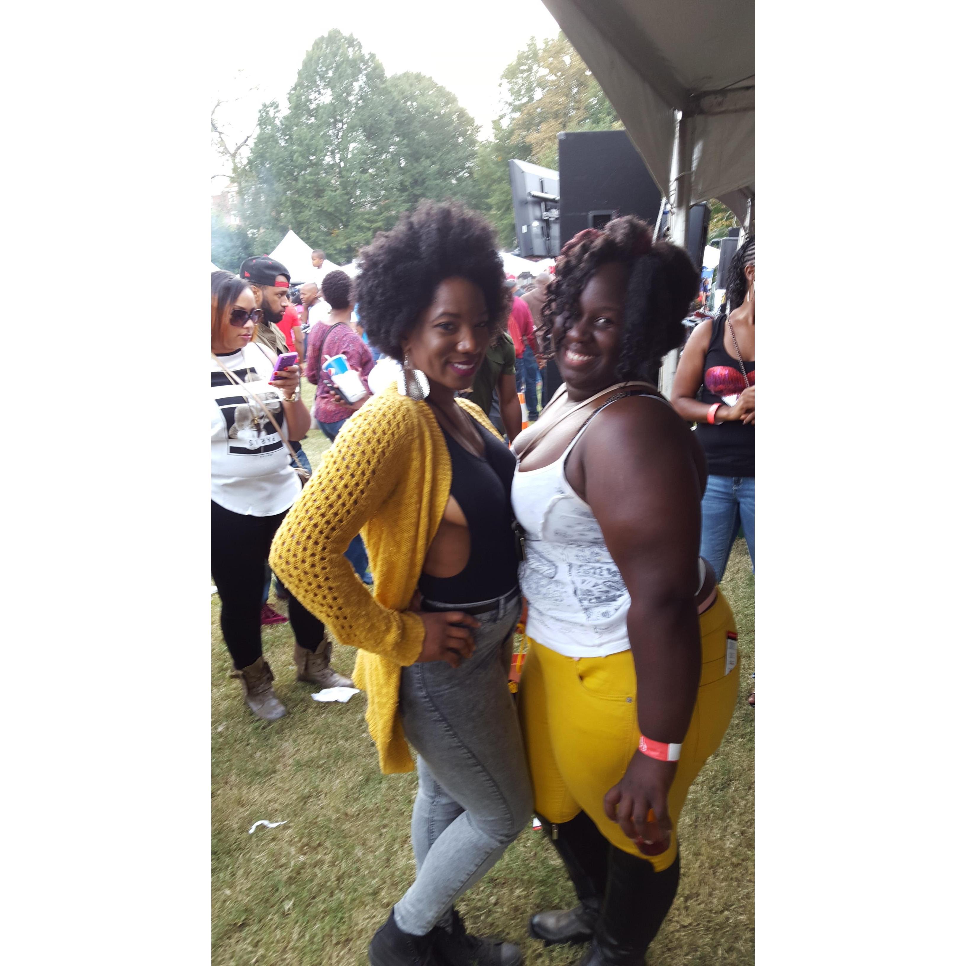Danielle and Michelle @ CAU Homecoming 
October 2015