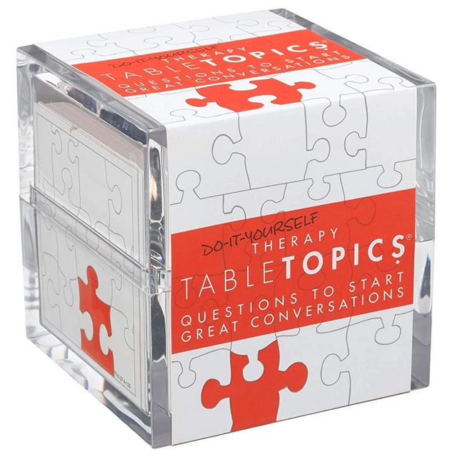 TableTopics Do-it-Yourself Therapy - 135 Conversation Cards for Laughing with Friends. Gift for Friends
