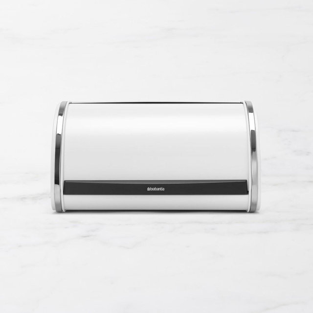 Roll Top Bread Box, Medium, White