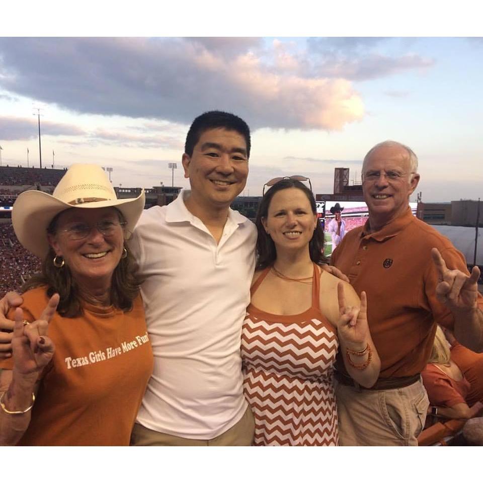 UT game with my parents, Hook'em Horns! Oct 2017