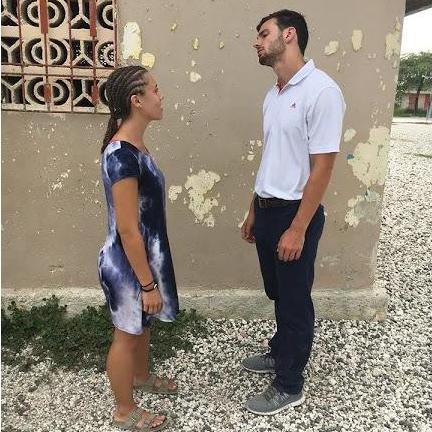 July 2017: Mission trip to Haiti. Jordan deciding if he likes the new corn rows or nah