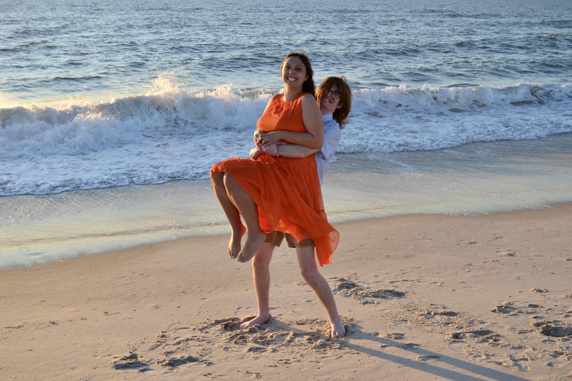 We took our official engagement photos on the beach of Assateague Island on August 13, 2022!