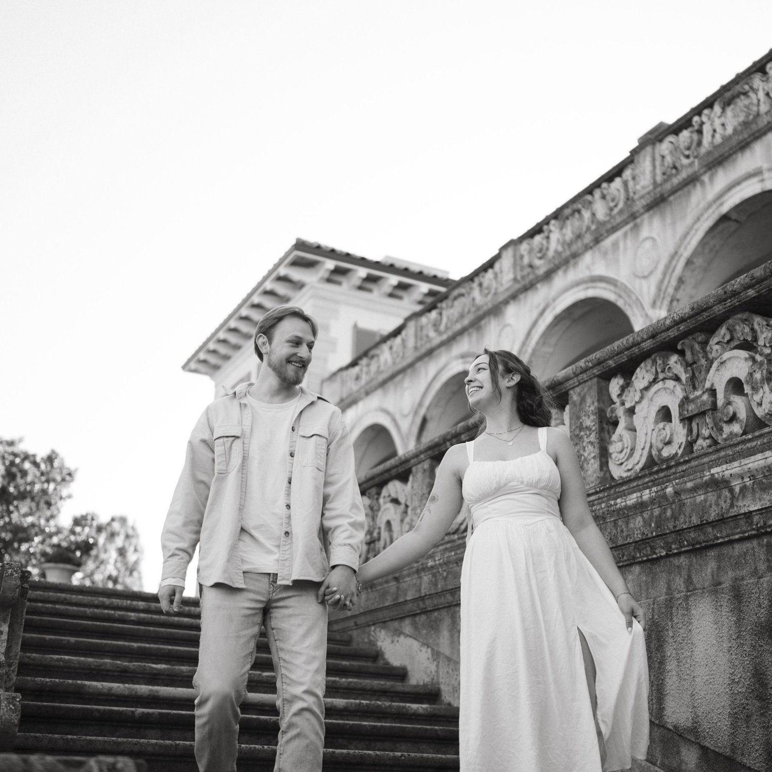 Engagement photos at the Philbrook November 2025