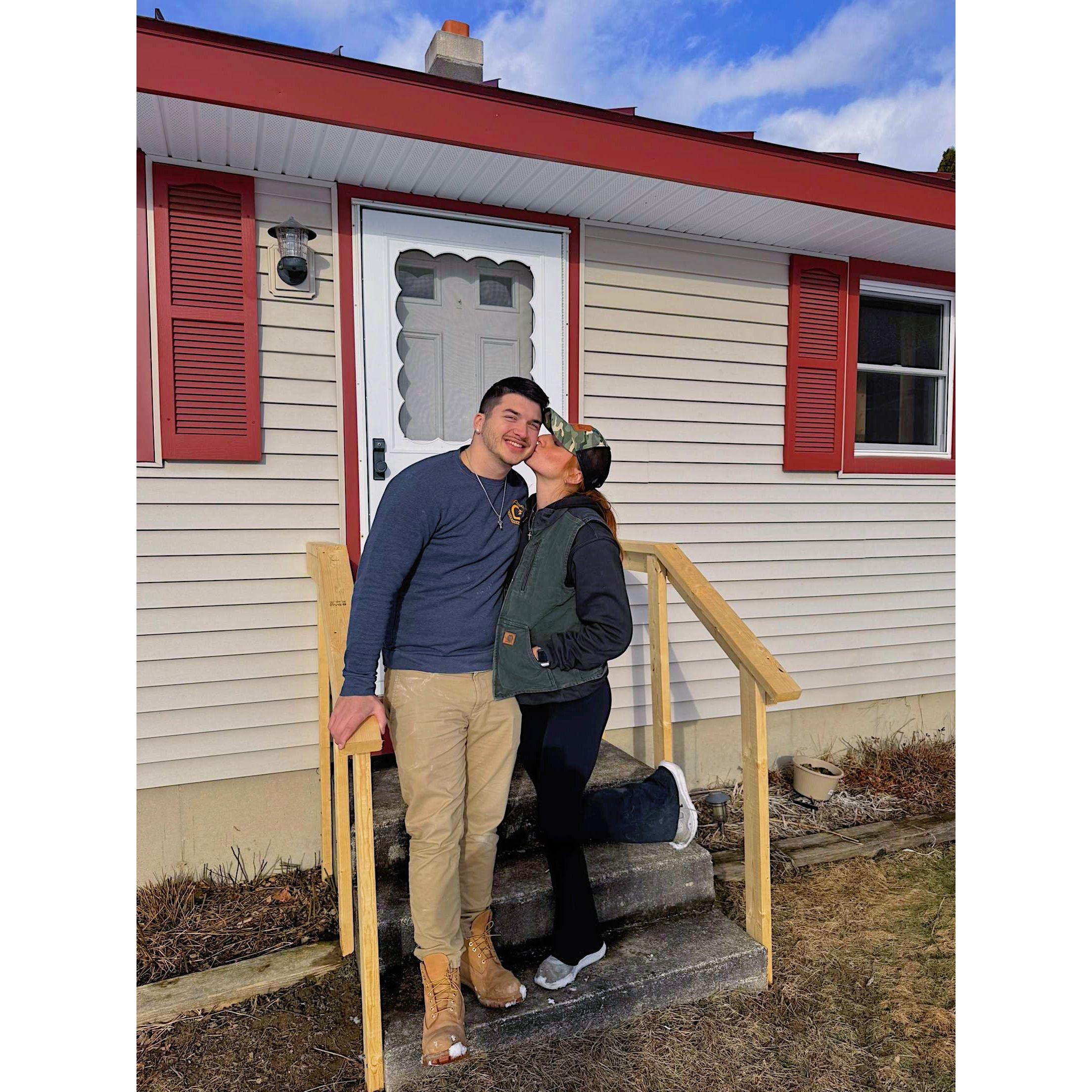 When we closed on our first house!