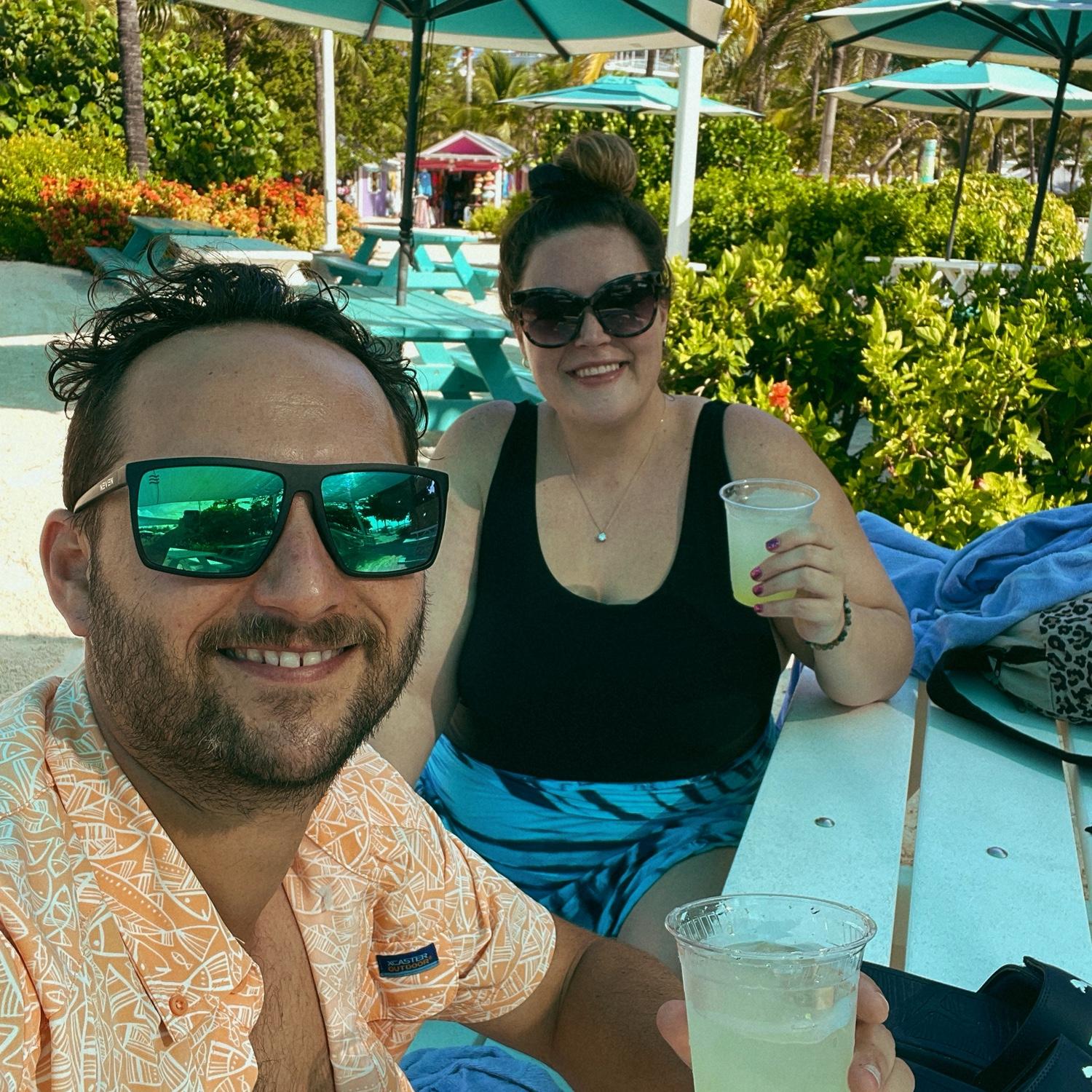 Chloe and Caleb in the Bahamas. 2024