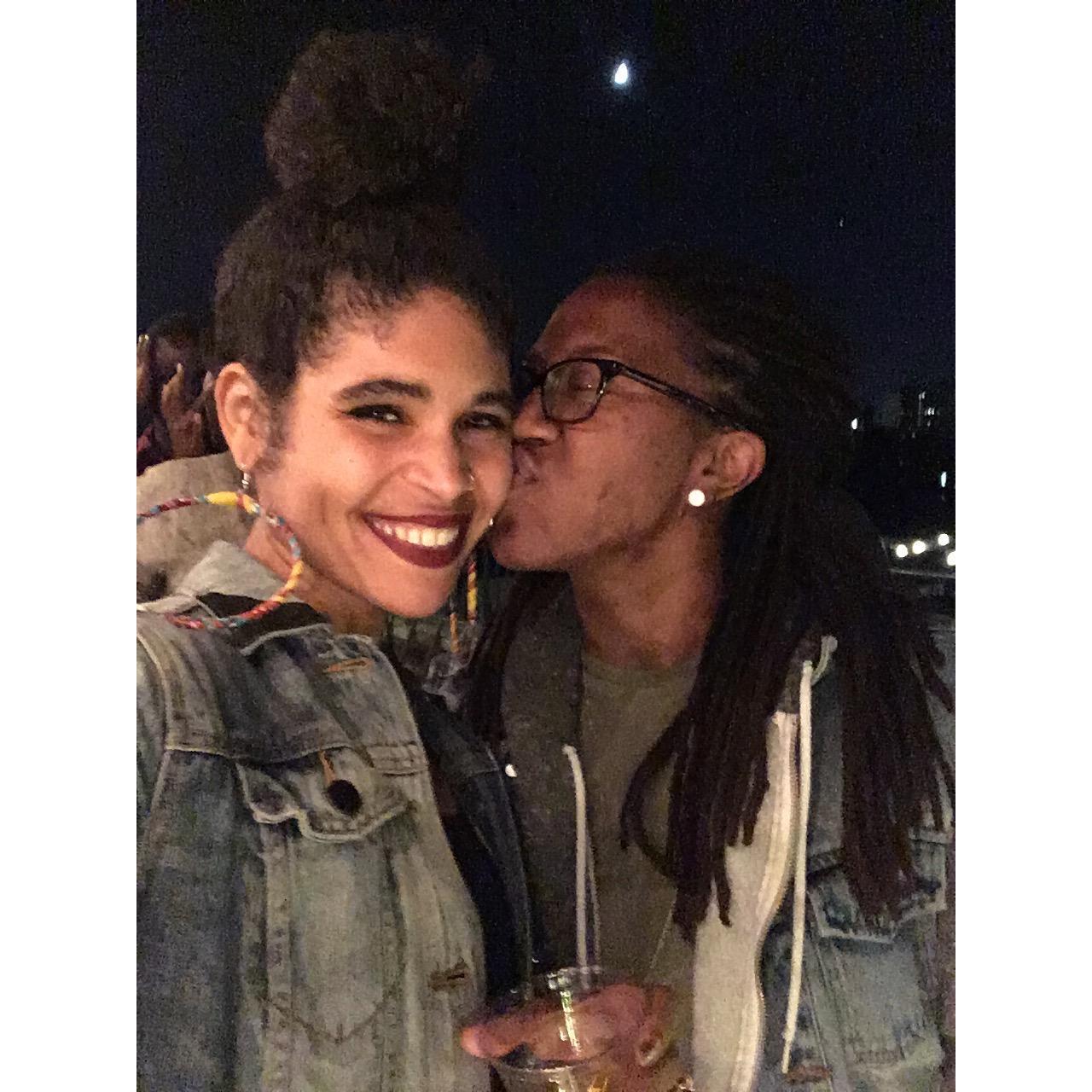 2016, rooftop party at Tiffany's house!