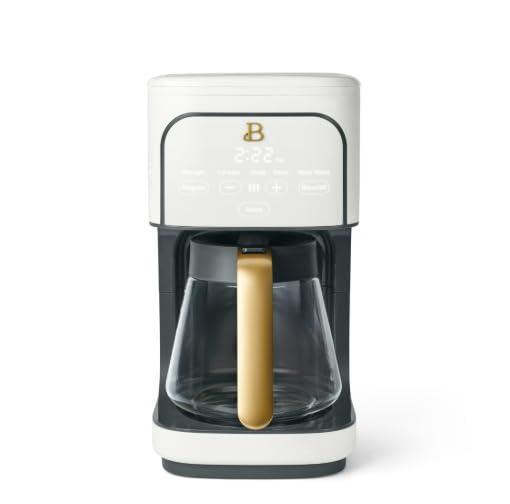 Beautiful 12 Cup Programmable Coffee Maker, by Drew Barrymore White Icing