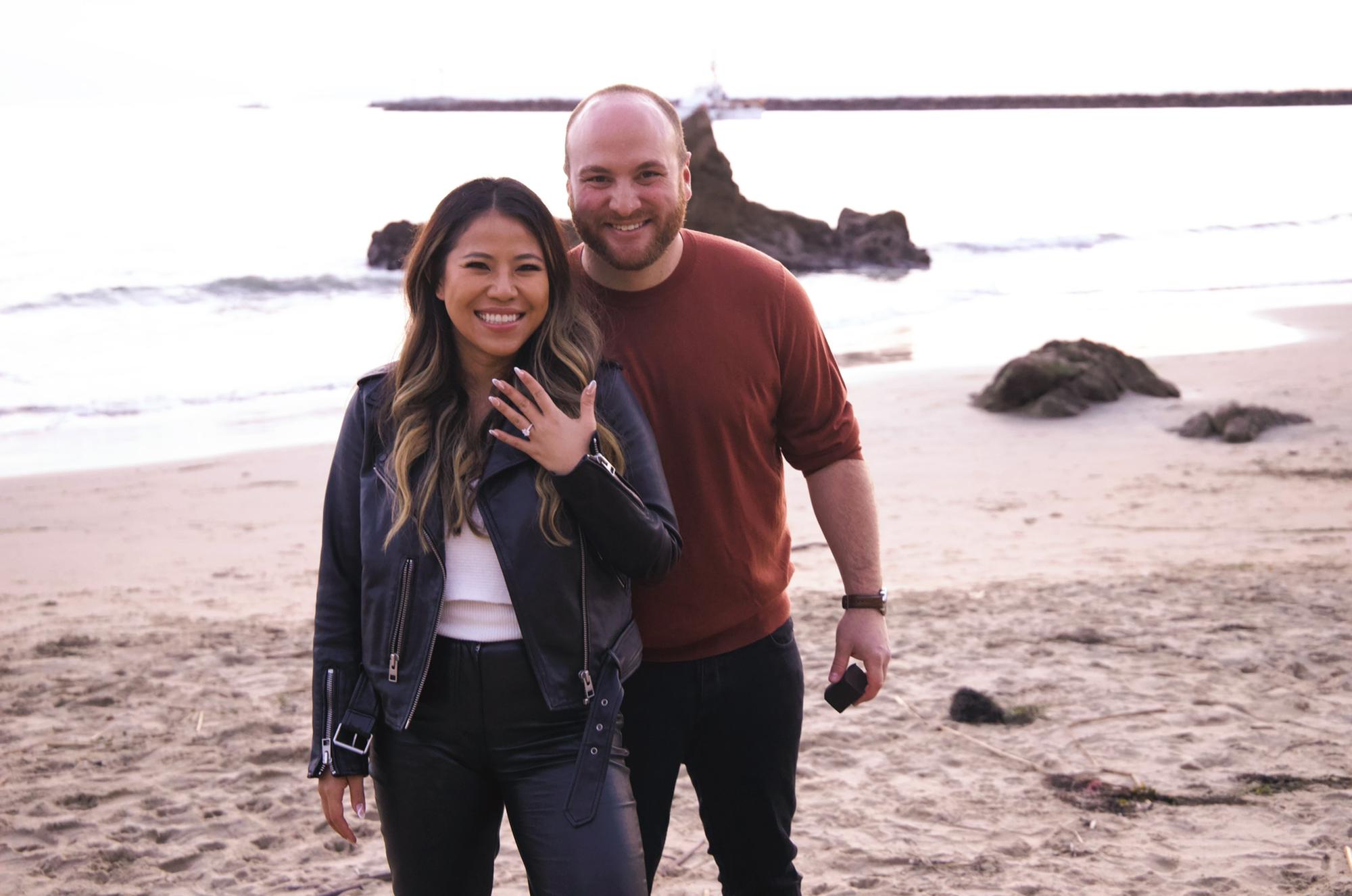 Right after Tessa saw her family pacing on the beach when they were supposed to be walking the dogs on Proposal Day.
January 8, 2023 -- Corona Del Mar, CA.