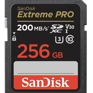 SANDISK 256GB Extreme PRO SDXC UHS-I Memory Card - C10, U3, V30, 4K UHD, SD Card - SDSDXXD-256G-GN4IN