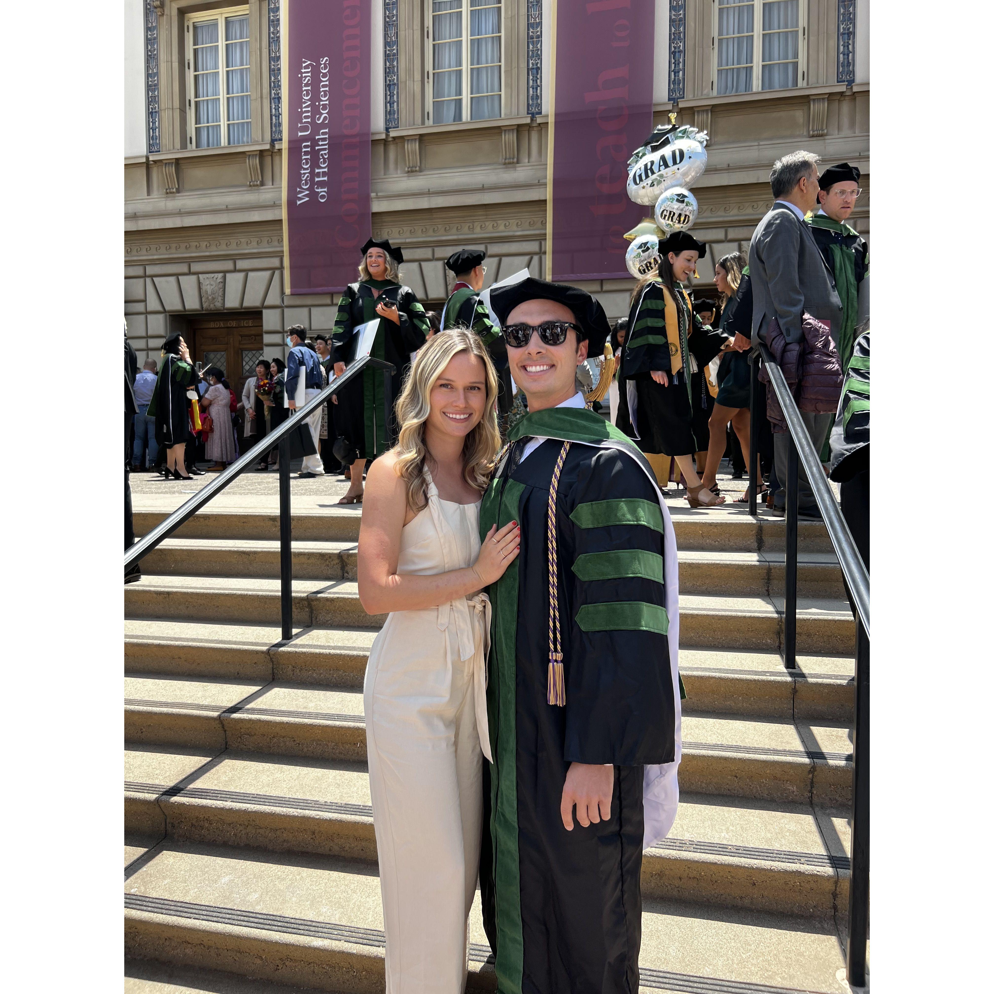 Drew's medical school graduation