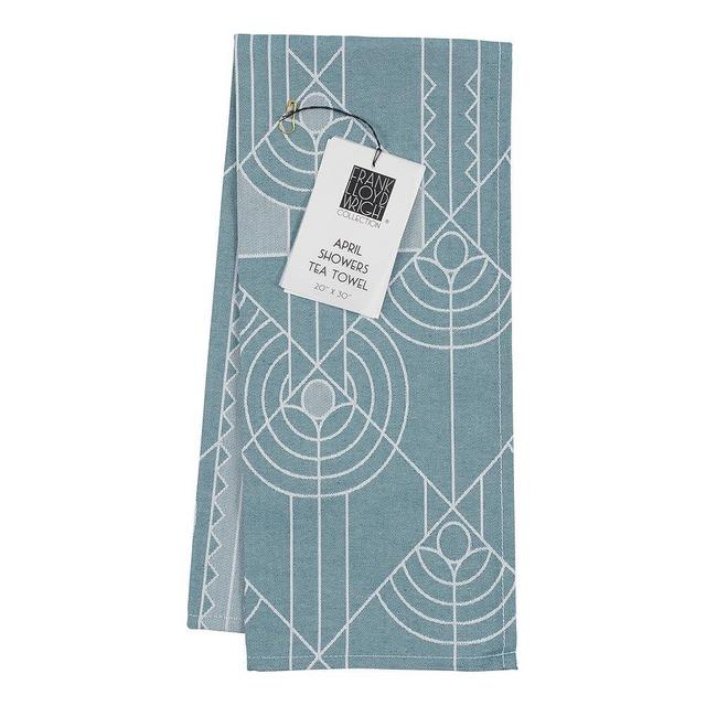 KAF Home Frank Lloyd Wright Woven Jacquard Tea Towel 20 x30-inch 100-Percent Cotton (April Showers)
