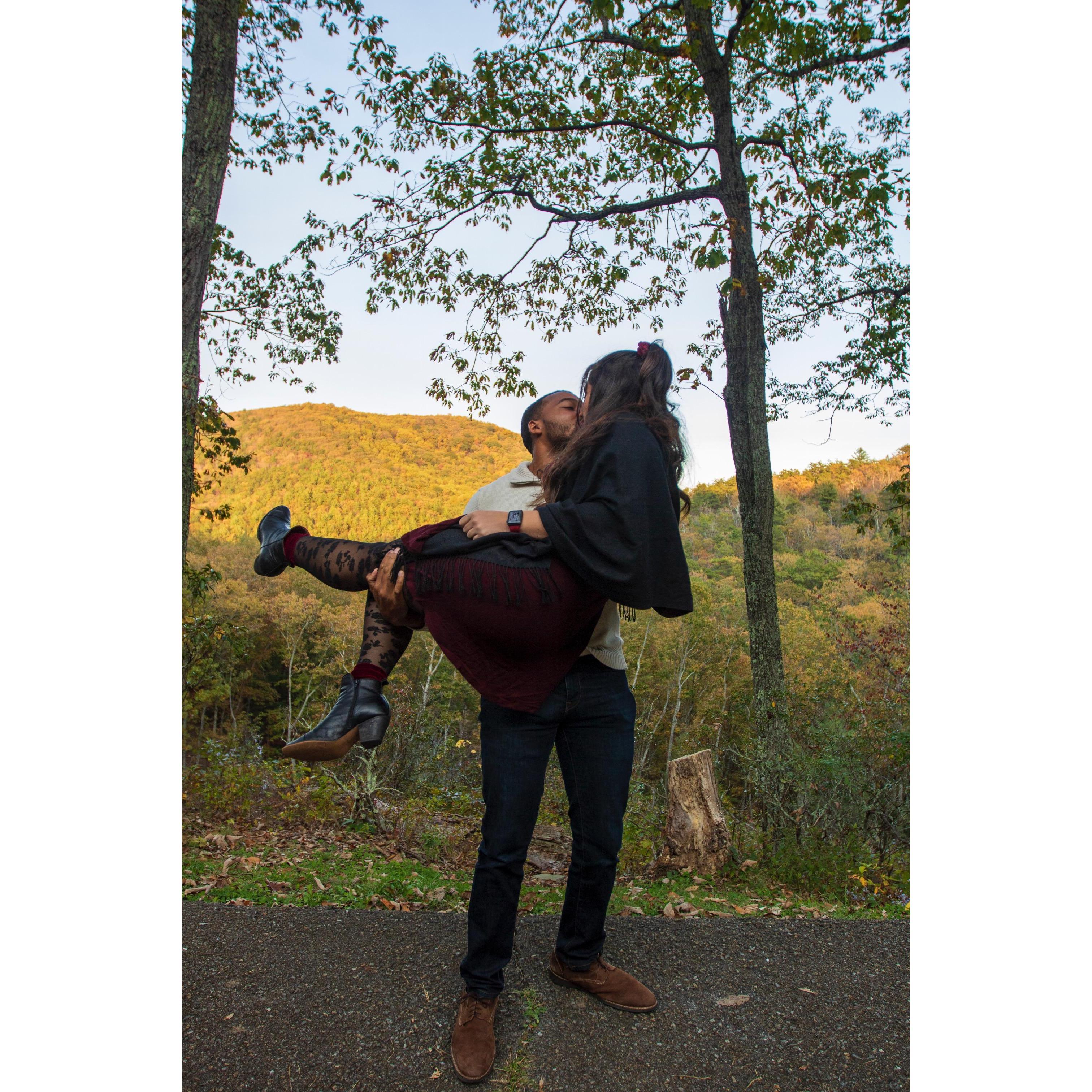 Photoshoot in the Blue Ridge Parkway