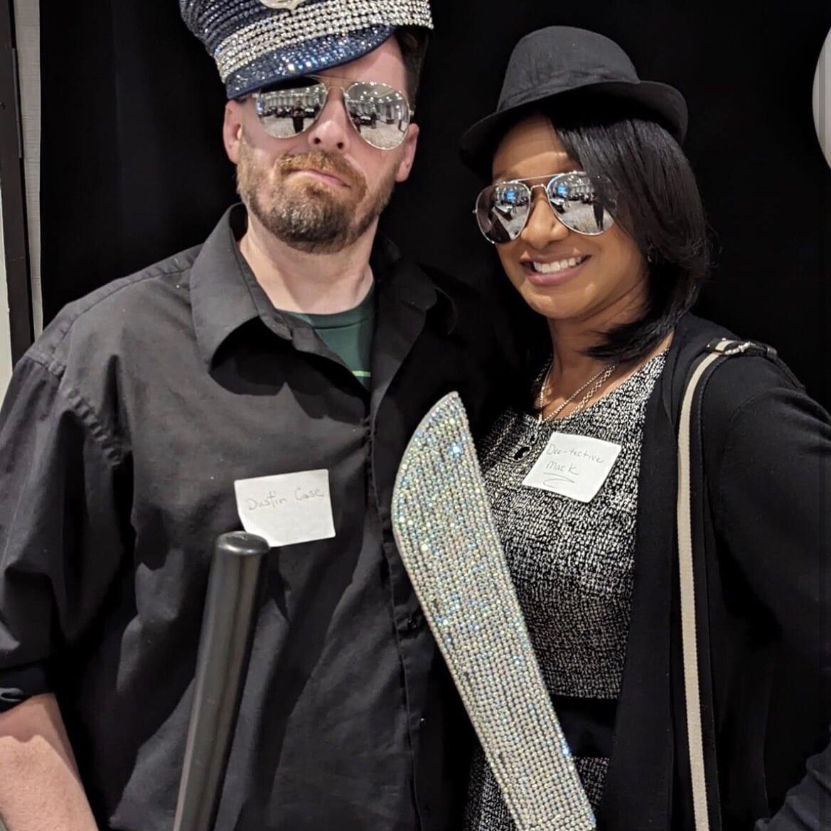 Employee appreciation event with a murder mystery theme