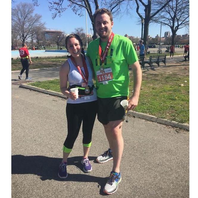 After finishing our first half marathons in Queens, NY - 2015