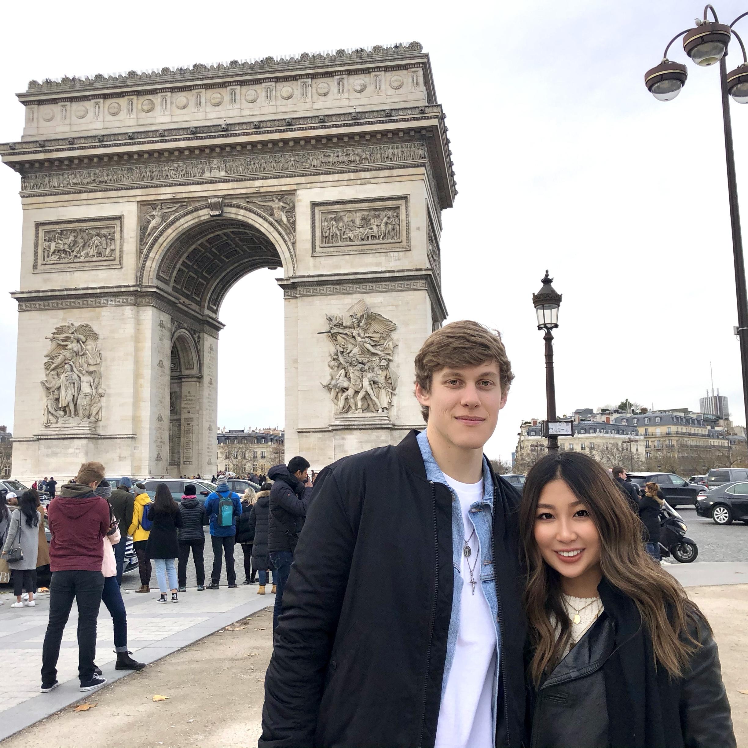 Nov 2019 - Paris, France // I swear Chad was more excited about hanging out with me than he looks here!!
