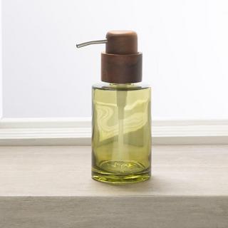 Vaso Glass & Acacia Soap Dispenser