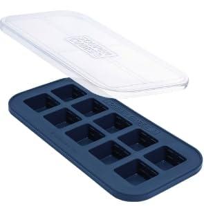 Souper Cubes 2 Tbsp Silicone Freezer Molds With Lids - Silicone Herb Freezer Molds - Silicone Freezer Tray with Lids for Baby Food, Pesto, Tomato Paste and More - Blueberry – 1-Pack