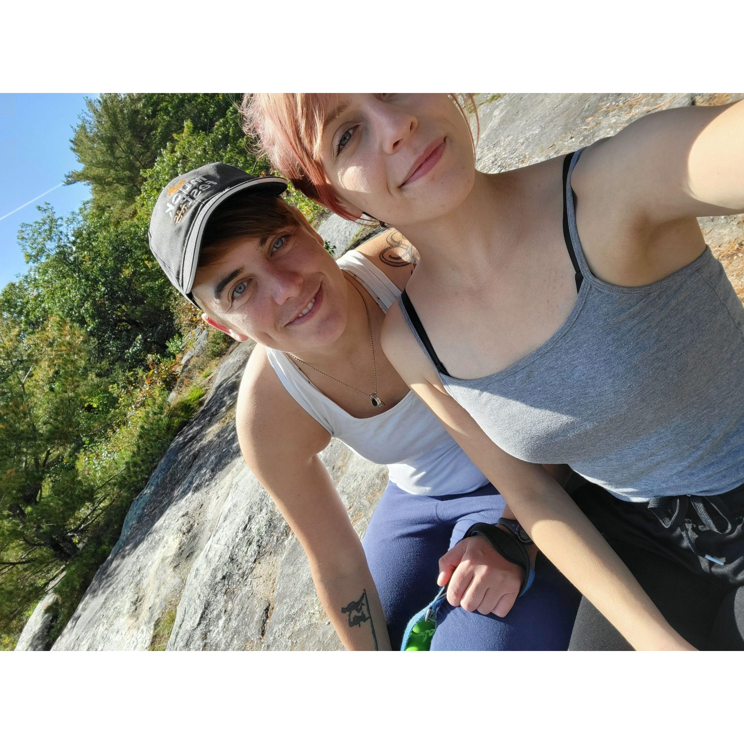 On Monument Hill in Leeds, ME.