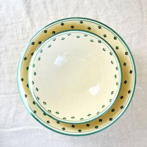 Rigo e Stella Green Serving Pasta Bowl