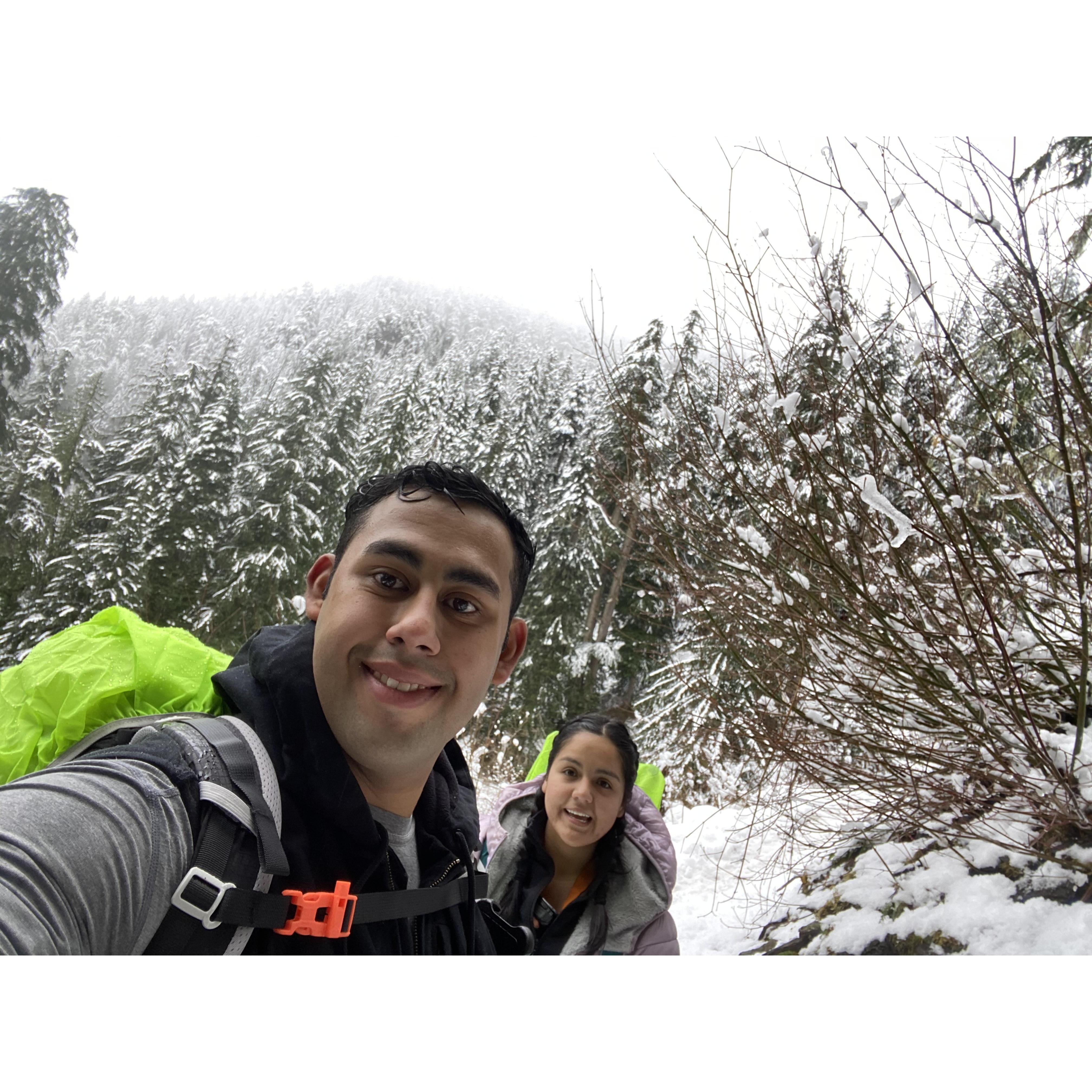 On our way up to Mailbox Peak.