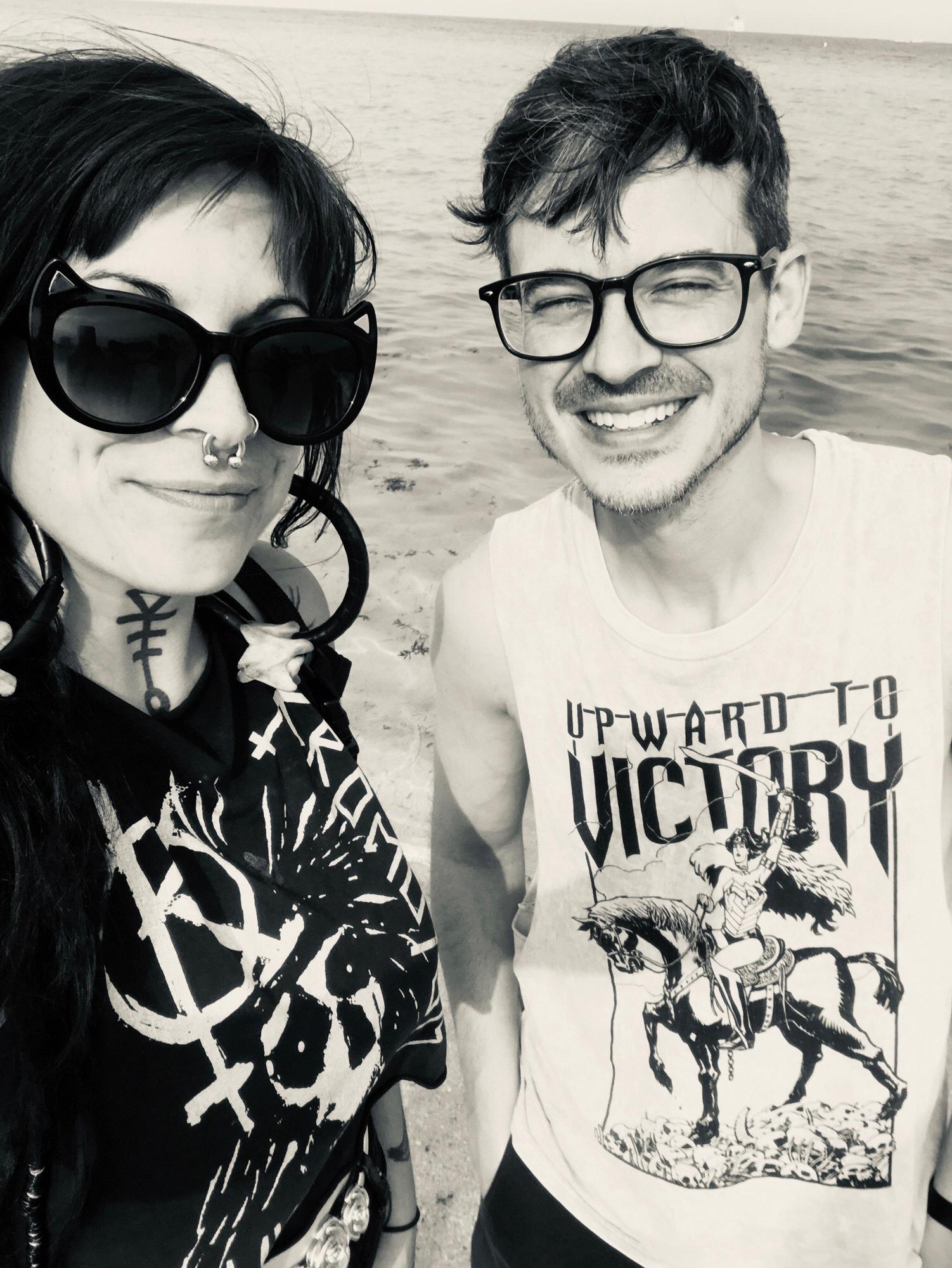 Davie with his Bridesmaid Stephanie in Miami! 💖